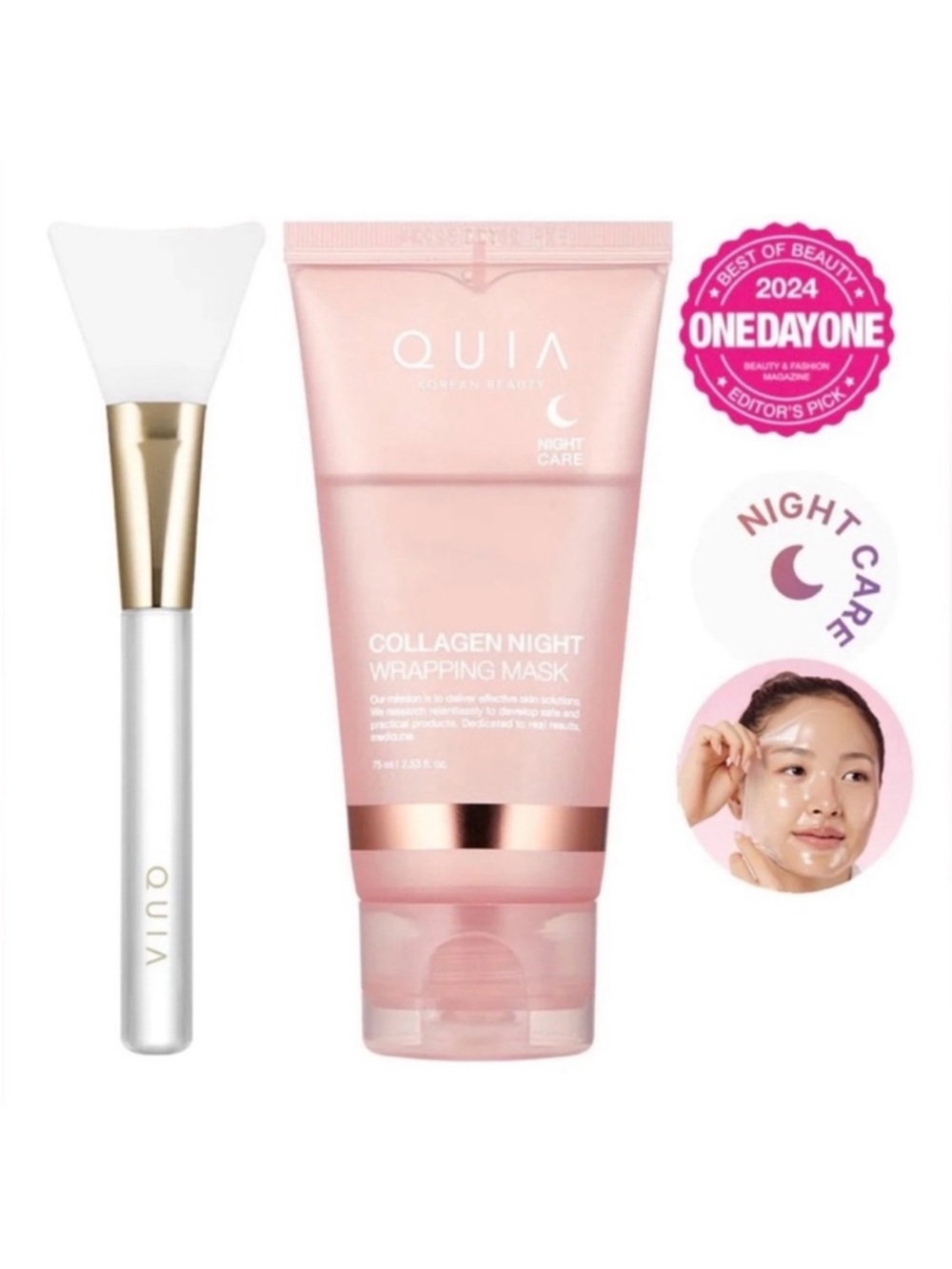 QUIA Collagen Night Wrapping Mask - NIB